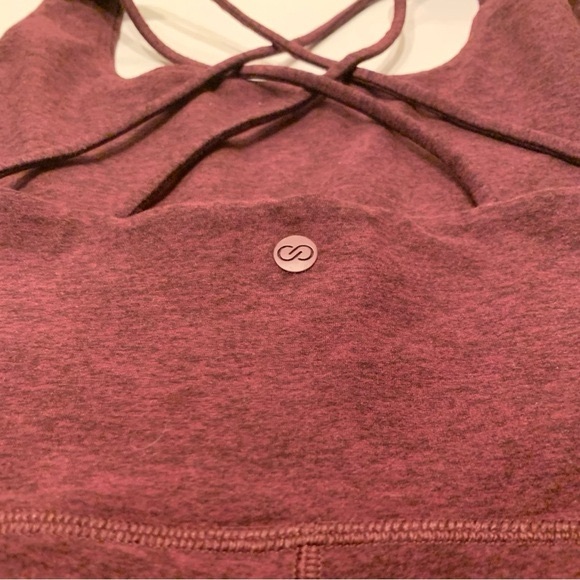 CALIA LustaLux Wine Red Activewear Bodysuit - Size: Small - NWT - Picture 5 of 7